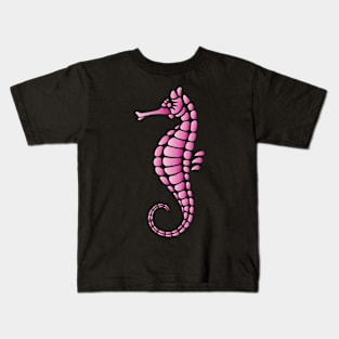 Seahorse Pink Kids T-Shirt